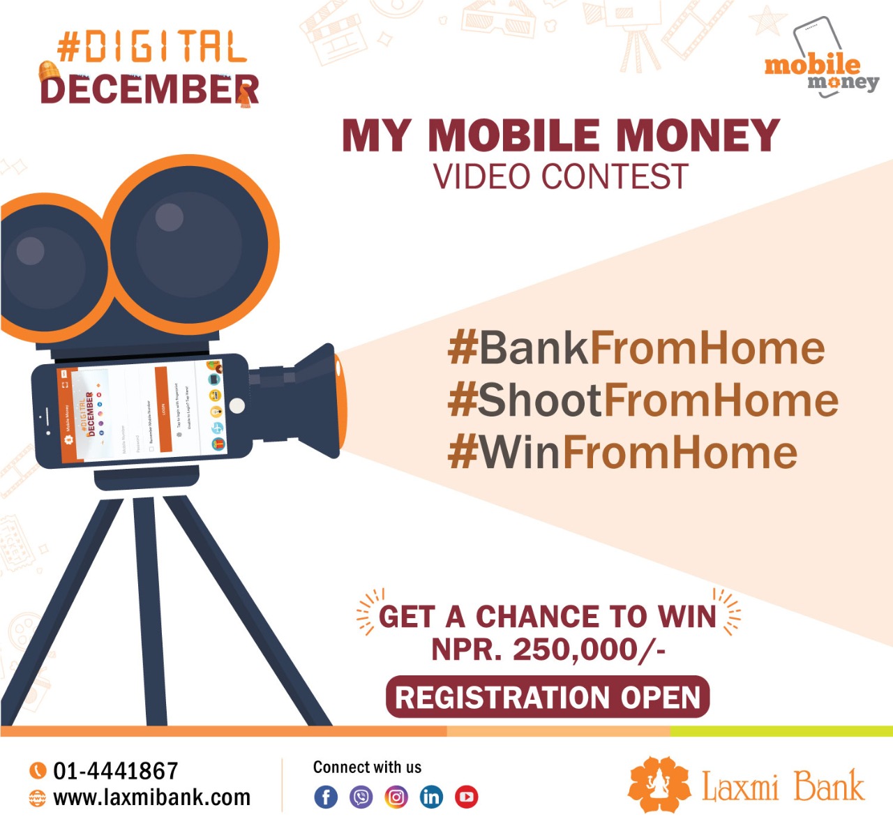 Laxmi Bank Announces ‘My Mobile Money’ Video Contest
