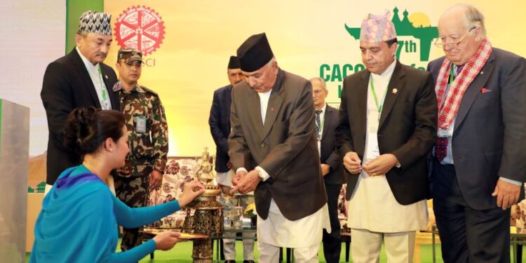 President calls on international industrialists, businesses to invest in Nepal