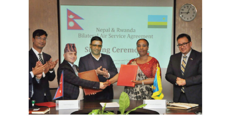 Nepal, Rwanda sign air service agreement