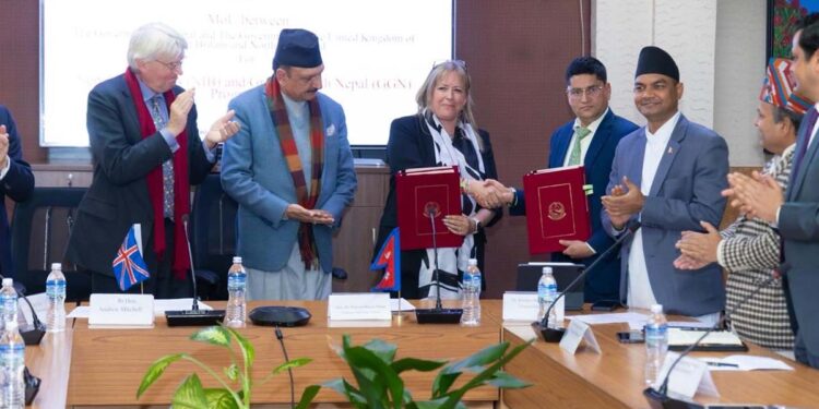 Nepal, UK sign agreement to enforce programmes on business and green growth