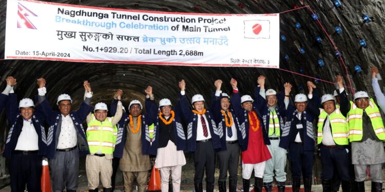 Nagdhunga-Sisne Khola main tunnel achieves breakthrough